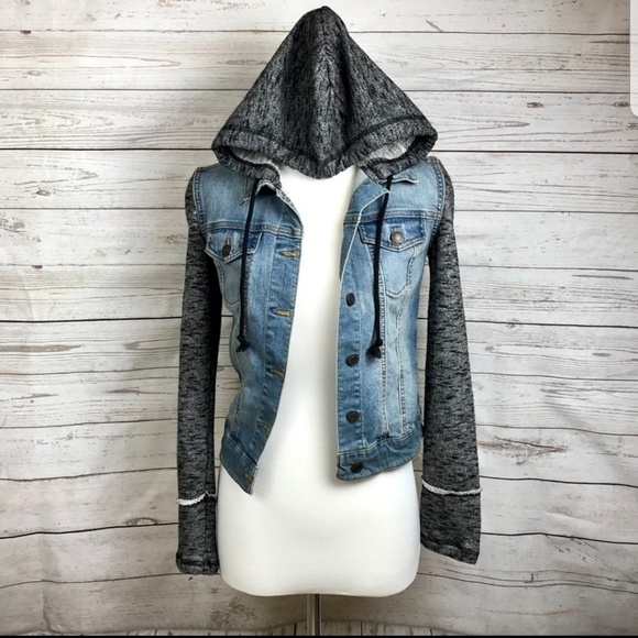 🦚Jean Knit Jacket - Picture 2 of 8